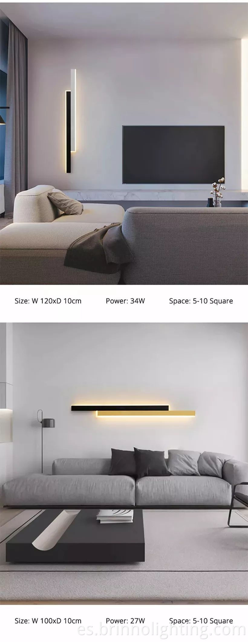 Nordic fashion style led corner wall lamps 